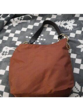 JPK Paris 75 Brown Canvas Shoulder Snap Closure Medium Tote